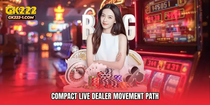 Compact live dealer movement path