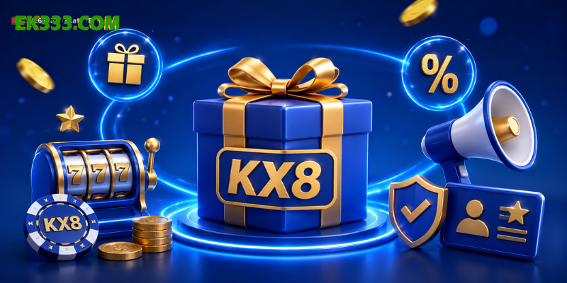 KX8 promo offers bonuses, rewards, and exclusive member benefits on KX8